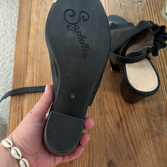 Seychelles black open toe bootie block heel - Picture 4 of 4